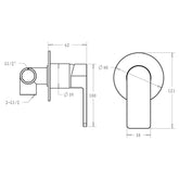 ZIZA Shower Mixer Chrome,Black, Brushed,Brushed Gold